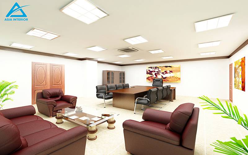 Thiết kế nội thất phòng giám đốc - Công ty Sông Đà 6